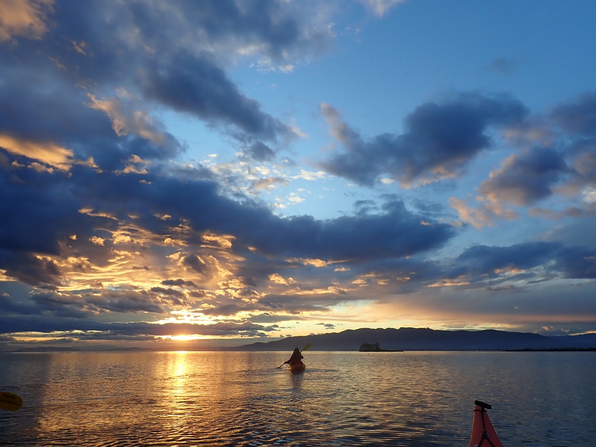 idilic delta de l'ebre amb kayak