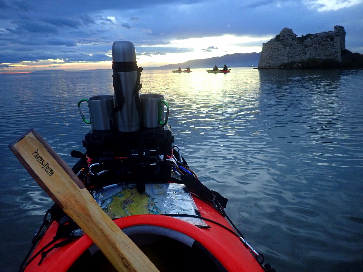 cafe, kayak, delta de l'ebre, amics... que mes