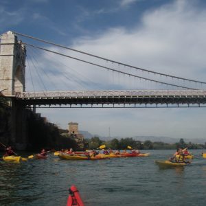 Ruta en kayak pel riu Ebre al Delta de l’Ebre passant pel pont d’Amposta